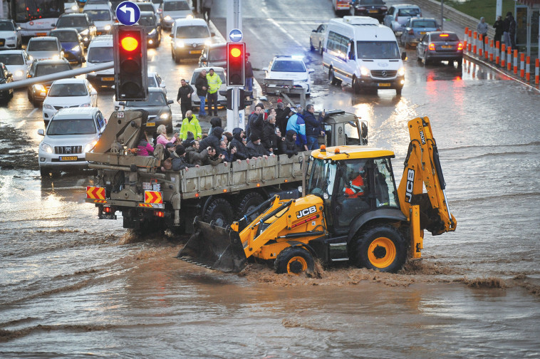 הצפות בנהריה ינואר 2020