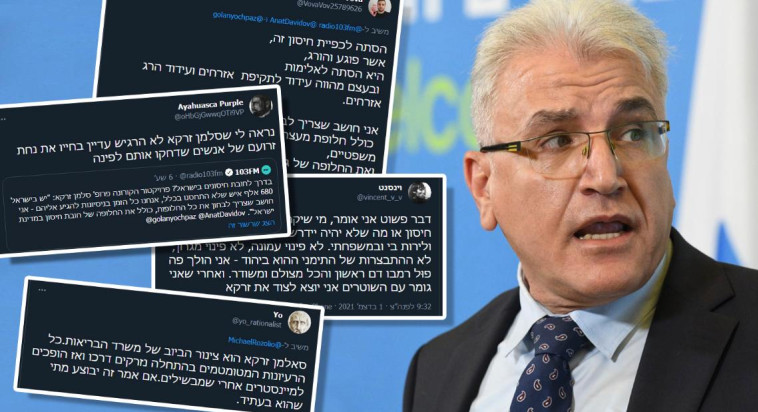 איומים על חייו של פרויקטור הקורונה, פרופ' סלמן זרקא