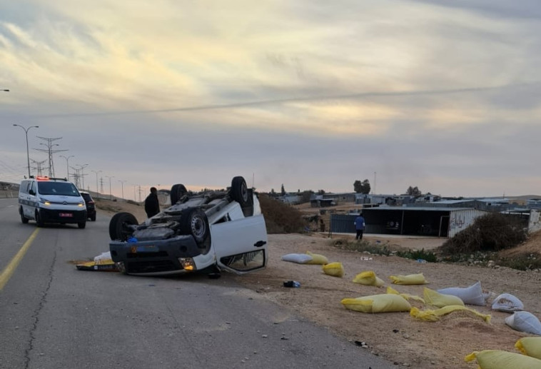 מזירת התאונה בכביש 40