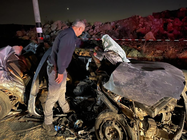 מזירת התאונה בכביש 465 