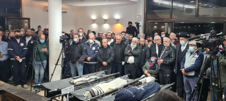 הלווית האחים שנהרגו בתאונה הקטלנית בבנימין