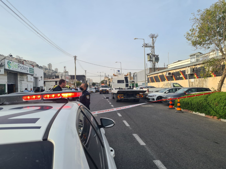 זירת האירוע בחיפה