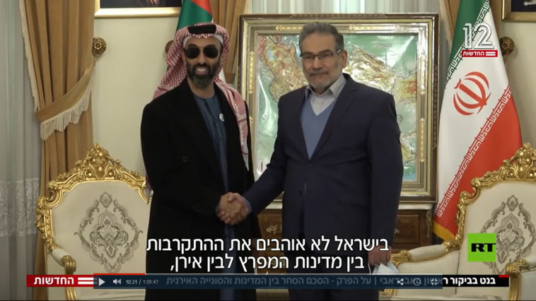 יחסי מדינות המפרץ ואיראן (צילום: צילום מסך חדשות 12)