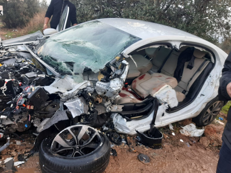 זירת התאונה סמוך למע'אר