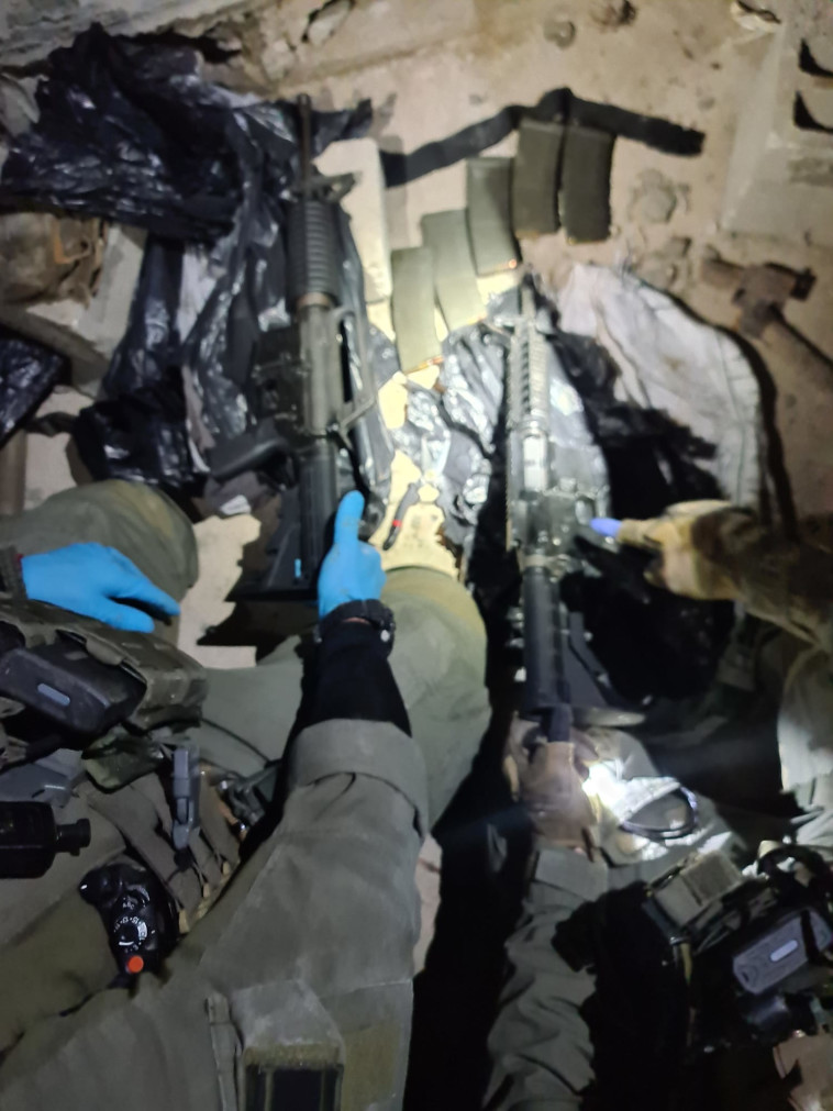 הנשק שתפסו הכוחות במהלך המבצע