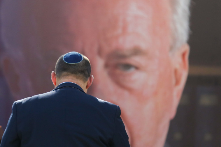 ראש הממשלה נפתלי בנט בטקס יום הזיכרון להירצחו של ראש הממשלה לשעבר, יצחק רבין ז''ל (צילום: מרק ישראל סלם)