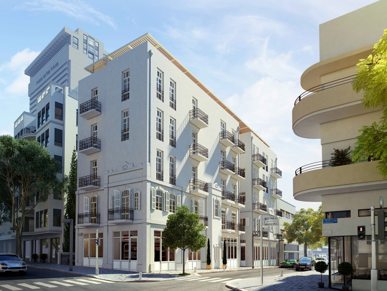 חזית מלון אלברטו - אחד העם 17