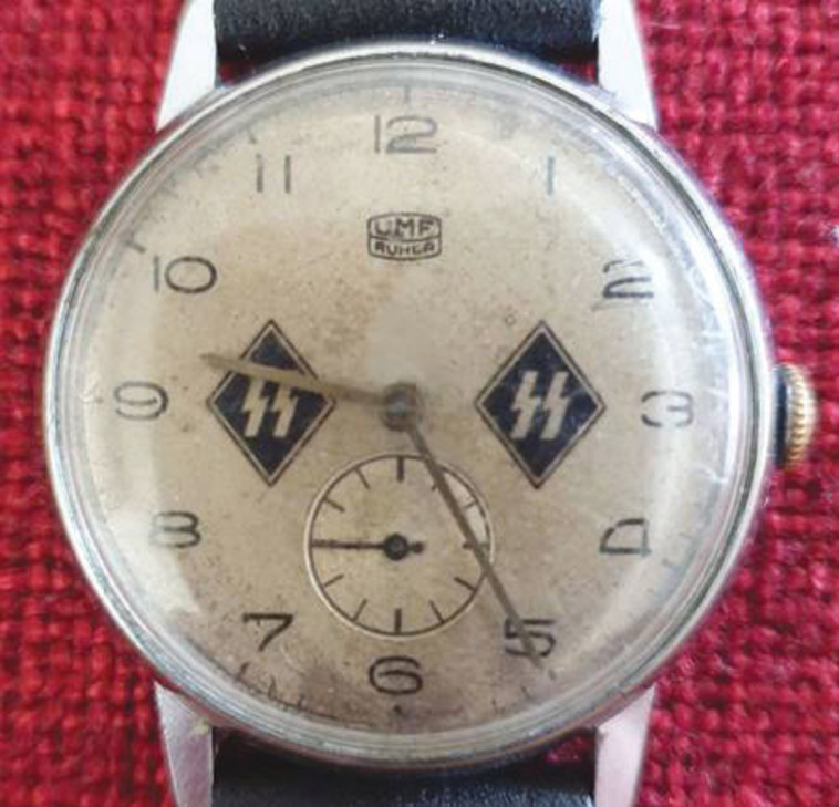 שעון נאצי שענדו חיילי האס אס  (צילום: בית מכירות פנטגון)