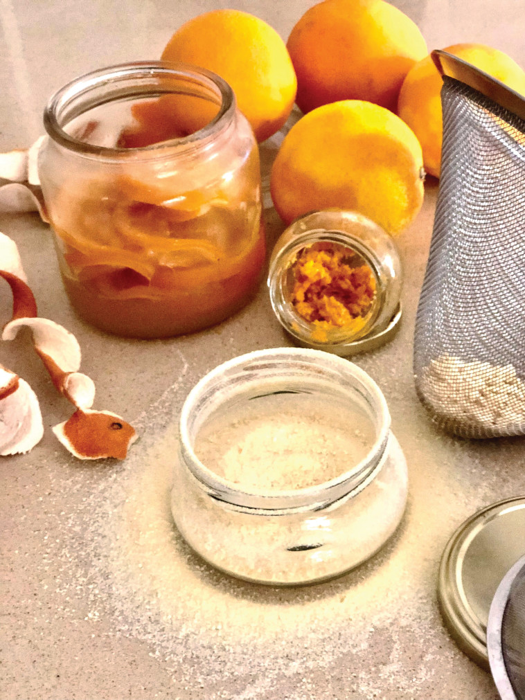 אבקת קליפות תפוז