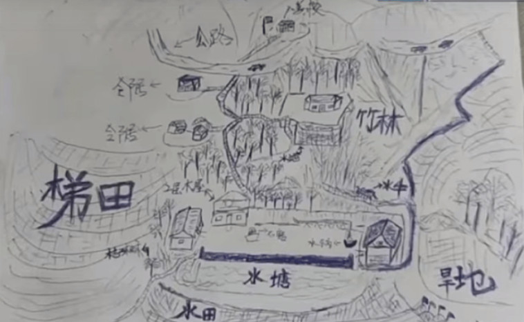 הציור שהוביל את לי ג'ינגווי הביתה (צילום: צילום מסך יוטיוב)