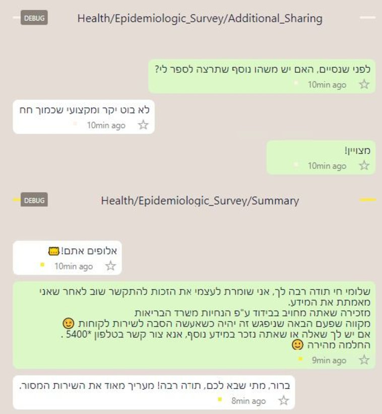 השיחות עם הבוטית עדי