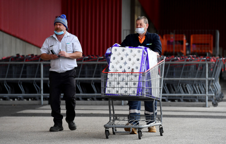תבהלת קניות באוסטרליה (צילום: WILLIAM WEST/AFP via Getty Images)