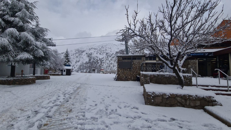 החרמון מכוסה בלבן