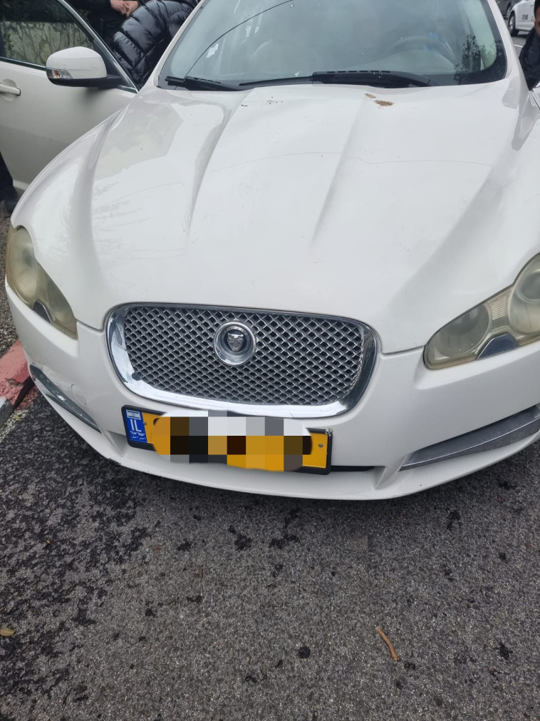 רכב יגאור שנתפס ברשות החשוד