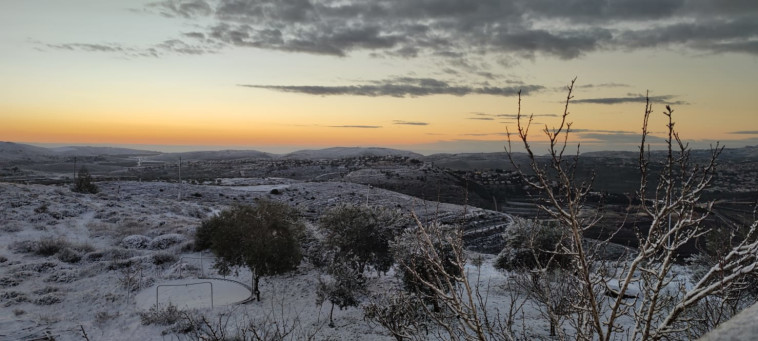 השלג ביישובי בנימין