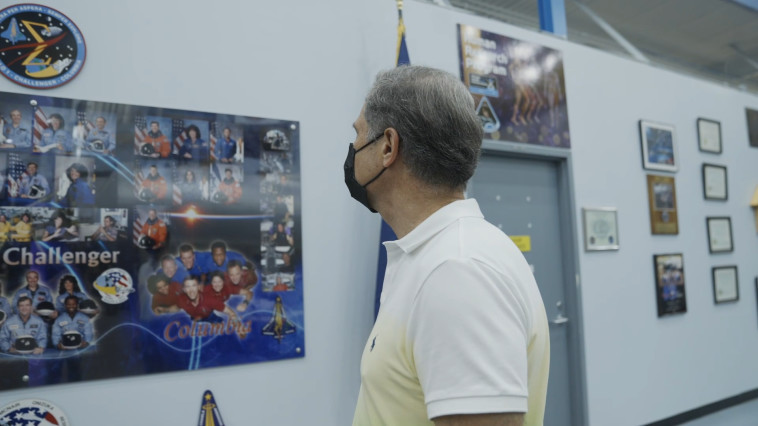 Eitan Steve at NASA's training complex (Photo: Uri Burg)