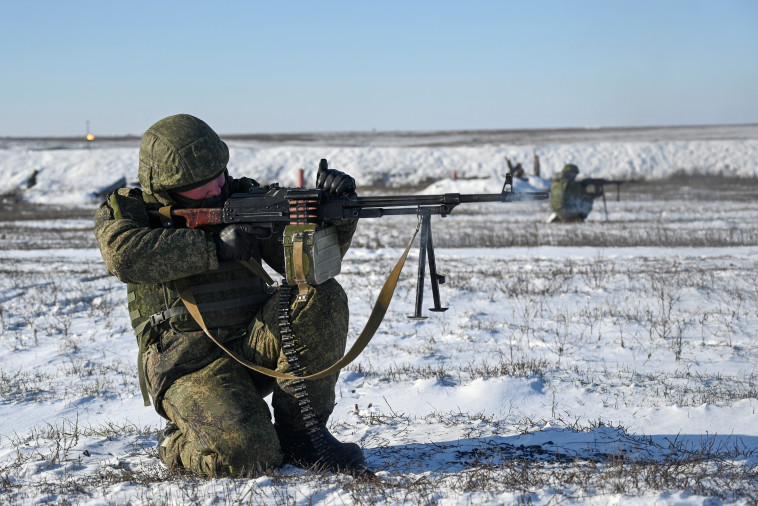 כוחות צבא רוסיה בתרגיל צבאי סמוך לאוקראינה (צילום: רויטרס)