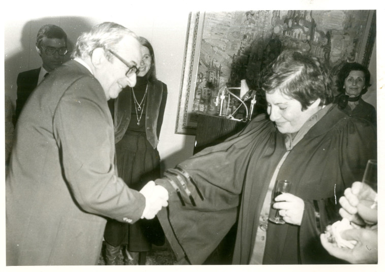 טקס קבלת תואר שופטת מהנשיא יצחק נבון (צילום:  יצחק אלהרר, סקופ 80)