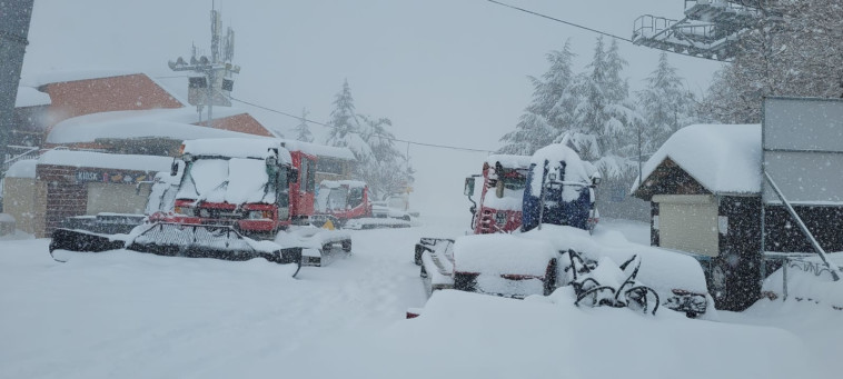 שלג כבד בחרמון
