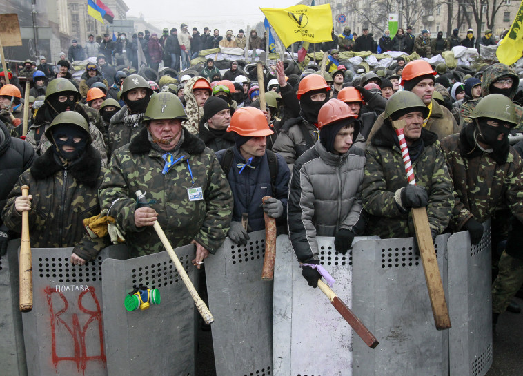 הפגנות המחאה של האוקראינים ב-2014 (צילום: רויטרס)