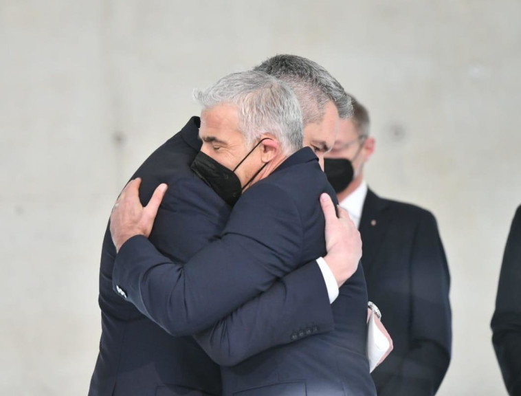 השר לפיד וקנצלר אוסטריה במחנה הריכוז מאוטהאוזן 