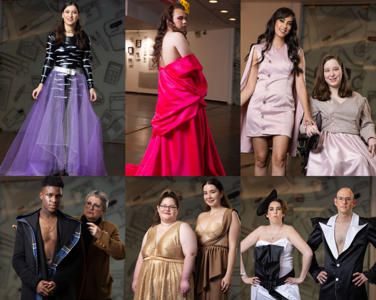 המשתתפים בתצוגת האופנה של עמותת אלווין