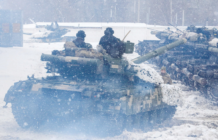 כוחות אוקראיינים ליד הגבול עם רוסיה