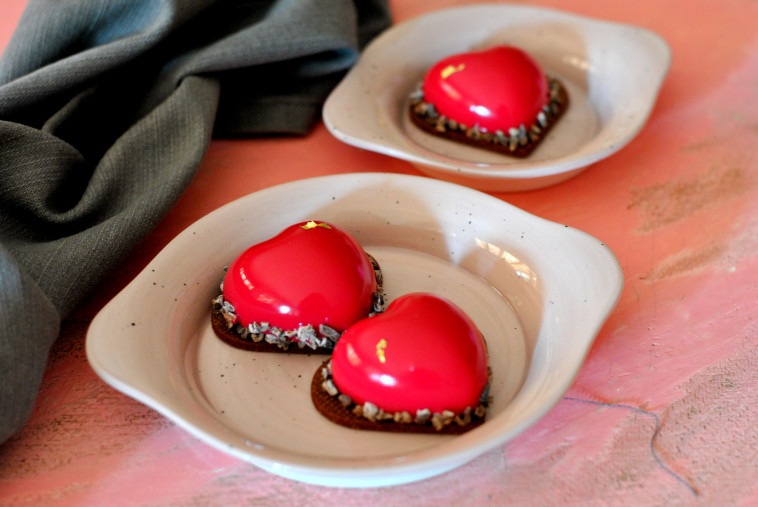 פטיפור לב שוקולד רובי ויוגורט