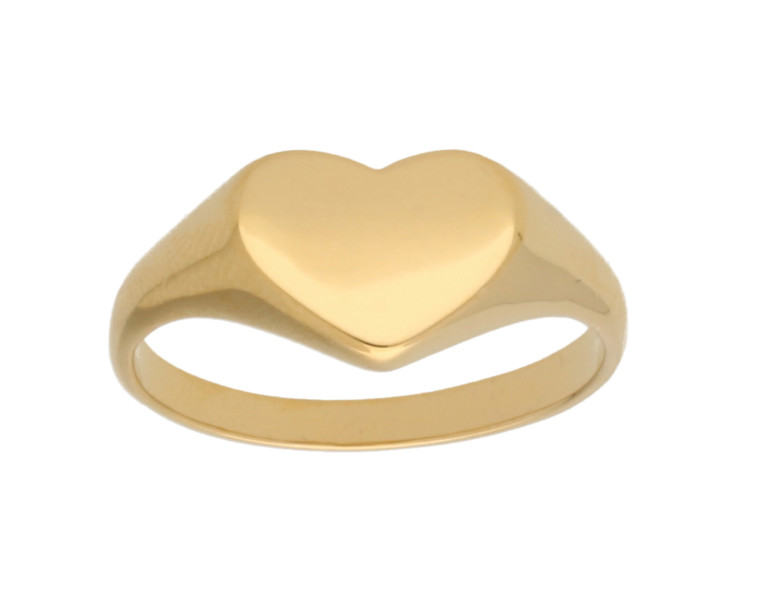טבעת ציפוי זהב חותם לב 149 שקלים (צילום: אפרת אלון שמרי)