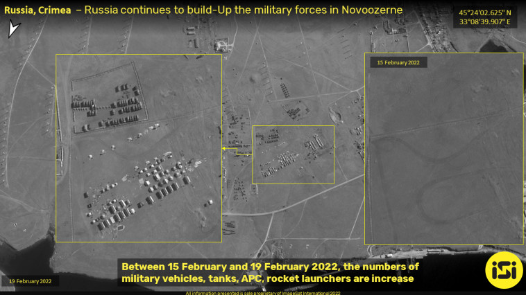 הצבא הרוסי בחצי האי כרים דוח המודיעין של אימג'סאט אינטרנשיונל (צילום: ImageSat International