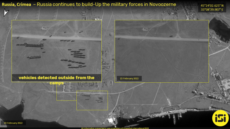 הצבא הרוסי בחצי האי כרים דוח המודיעין של אימג'סאט אינטרנשיונל (צילום: ImageSat International