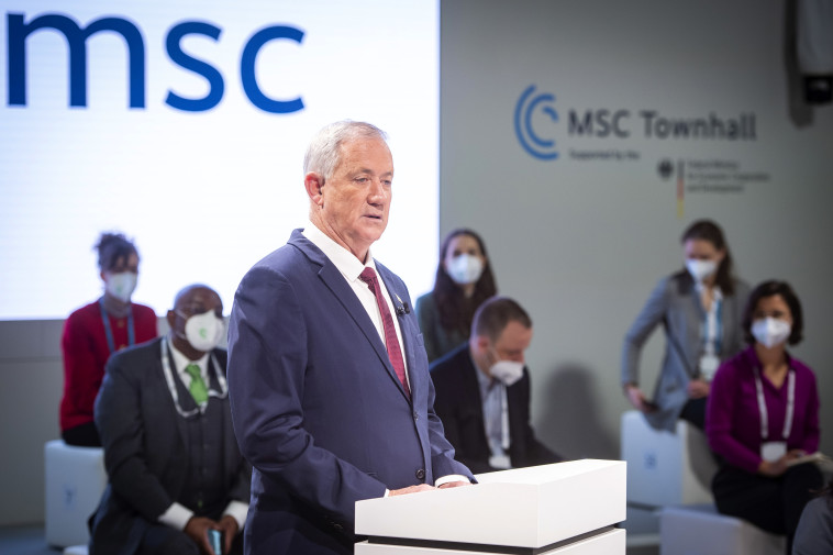 בני גנץ בוועידת הביטחון במינכן