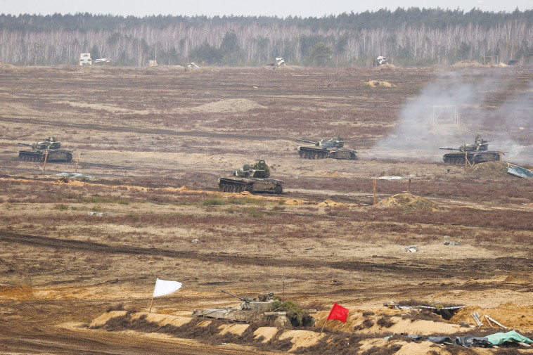 כוחות צבא רוסיה בבלארוס (צילום: רויטרס)