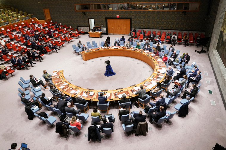 מועצת הביטחון של האו''ם התכנסה לאחר הכרת רוסיה בעצמאות המחוזות הבדלניים (צילום: REUTERS/Carlo Allegri)