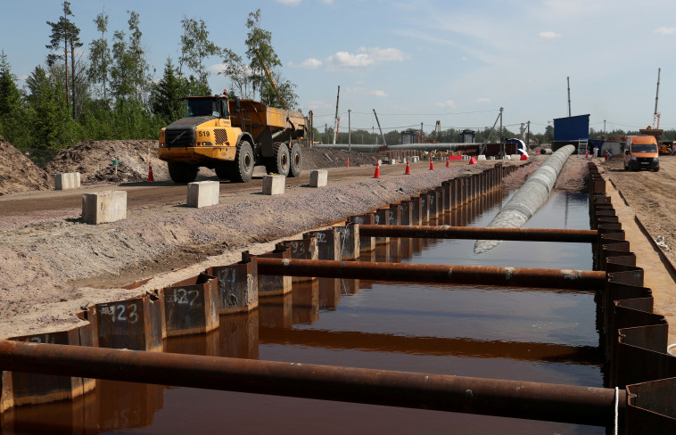 העבודות על פרויקט נורד סטרים 2 בשטחי רוסיה