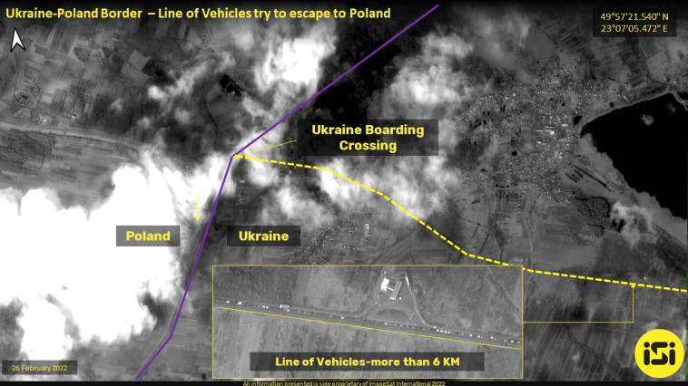 Poland-Ukraine border satellite photo (Photo: ImageSat International (ISI))