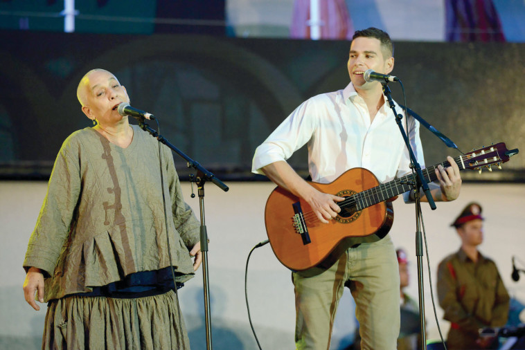רבקה זוהר ולירון לב ב-2014 (צילום: חיים צח לע''מ)