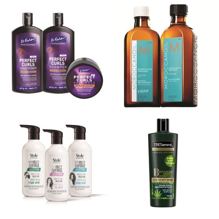 מוצרי טיפוח ייעודיים לשיער מתולתל: MOROCCANOIL, טרזמה, ד\'\'ר פישר, STYLE