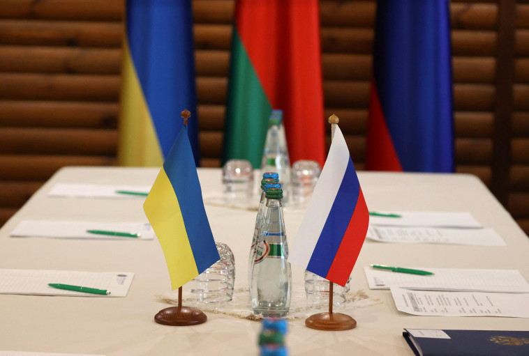 שיחות המו''מ בין רוסיה לאוקראינה (צילום: Maxim Guchek/BelTA/Handout via REUTERS)