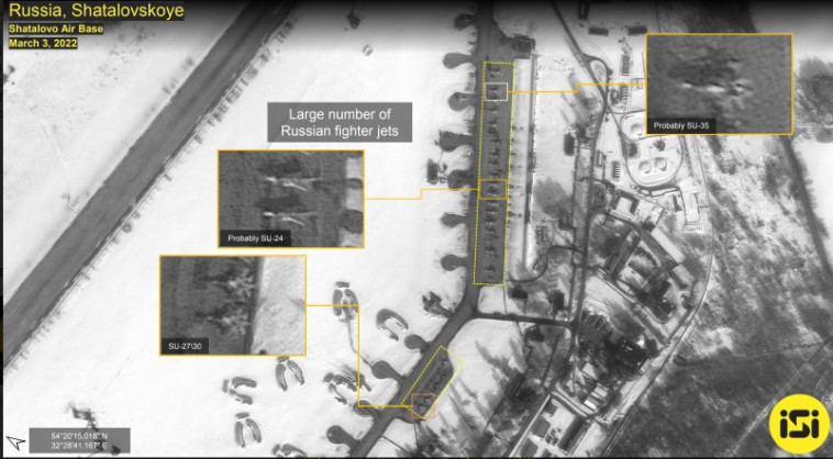 ריכוז כלי טיס ברוסיה  (צילום: ImageSat International