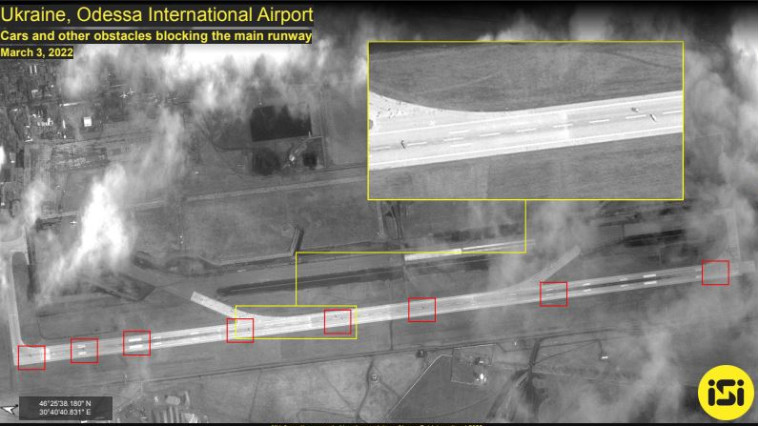 נמל התעופה אודסה, אוקראינה (צילום: וח מודיעין של חברת אימג'סאט אינטרנשיונל (ImageSat International - ISI), חברת הלוויינים ופתרונות המוד)