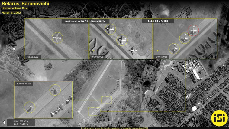 בסיס חיל האוויר בבאראנאויצ'י (צילום: ImageSat International (ISI) www.imagesatintl.com)