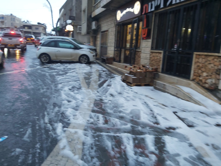 שלג במג'דל שמס