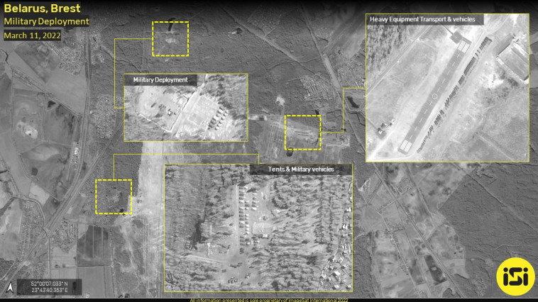 היערכות צבאית בעיר ברסט, בלארוס (צילום:  ImageSat International