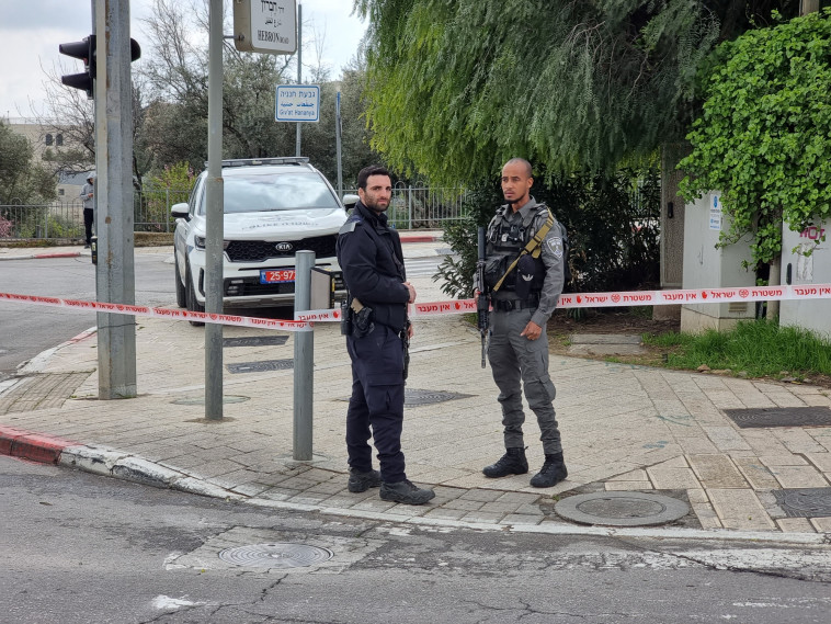 זירת פיגוע הדקירה בירושלים