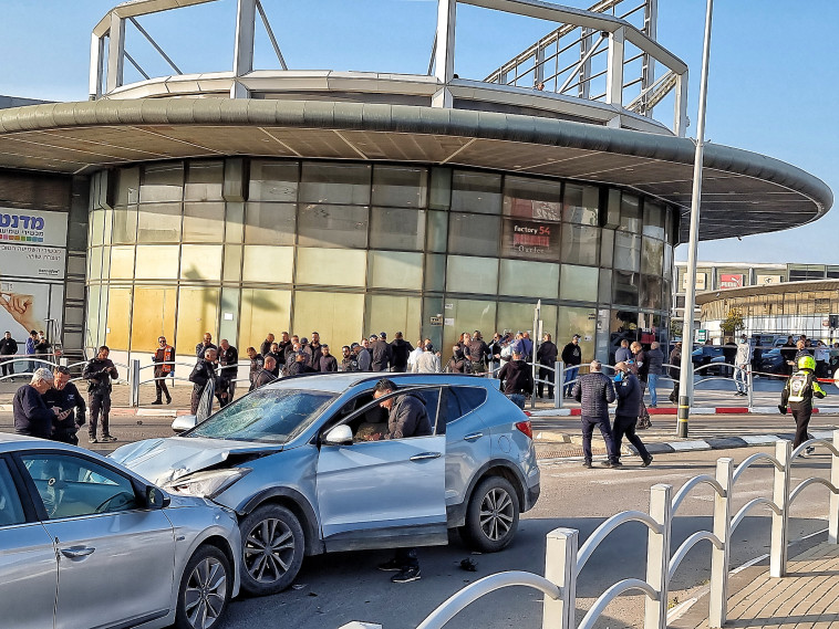 זירת הפיגוע בבאר שבע