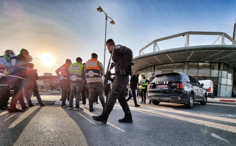 זירת הפיגוע בבאר שבע