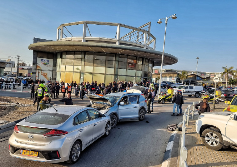 זירת הפיגוע בבאר שבע