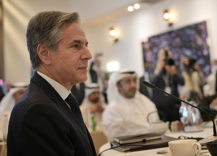 מזכיר המדינה האמריקאי, אנתוני בלינקן, בפסגת הנגב