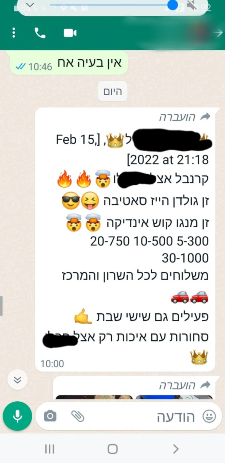 המכירה דרך הטלגרם